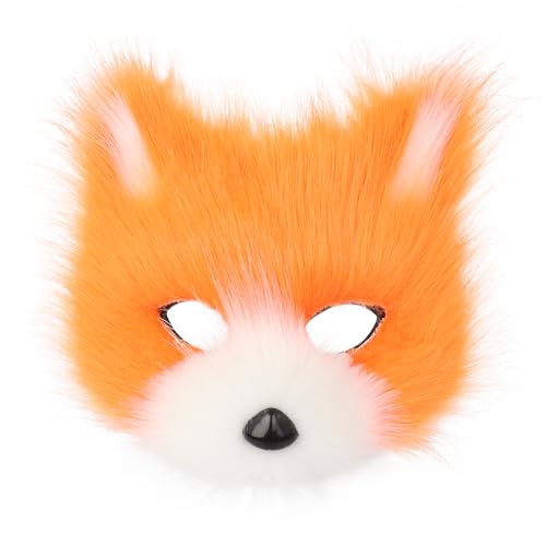 hbbhml Tier Fuchs Wolf Maske Halloween Party Cosplay Kostüme Requisiten Plüsch Katze Halbes Gesicht Masken Karneval Weihnachten Maskerade hbbhml Tier Fuchs Wolf Maske Halloween Party Cosplay Kostüme Requisiten Plüsch Katze Halbes Gesicht Masken Karneval Weihnachten Maskerade von hbbhml