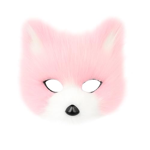 hbbhml Tier Fuchs Wolf Maske Halloween Party Cosplay Kostüme Requisiten Plüsch Katze Halbes Gesicht Masken Karneval Weihnachten Maskerade hbbhml Tier Fuchs Wolf Maske Halloween Party Cosplay Kostüme Requisiten Plüsch Katze Halbes Gesicht Masken Karneval Weihnachten Maskerade von hbbhml