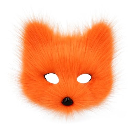 hbbhml Tier Fuchs Wolf Maske Halloween Party Cosplay Kostüme Requisiten Plüsch Katze Halbes Gesicht Masken Karneval Weihnachten Maskerade hbbhml Tier Fuchs Wolf Maske Halloween Party Cosplay Kostüme Requisiten Plüsch Katze Halbes Gesicht Masken Karneval Weihnachten Maskerade von hbbhml