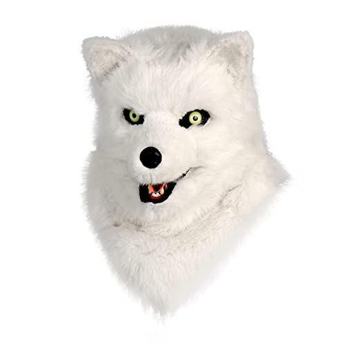 hbbhml Wolf Hundekopf Maske Plüsch Kunstfell Kostüm Cosplay Requisiten für Halloween Weihnachten Party Maskerade hbbhml Wolf Hundekopf Maske Plüsch Kunstfell Kostüm Cosplay Requisiten für Halloween Weihnachten Party Maskerade von hbbhml