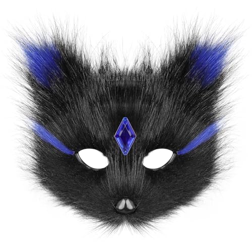 hbbhml - Wolfmaske mit Tiermotiv für Halloween-Partys, Cosplay-Kostüme, Plüschzubehör für Katzen hbbhml - Wolfmaske mit Tiermotiv für Halloween-Partys, Cosplay-Kostüme, Plüschzubehör für Katzen von hbbhml