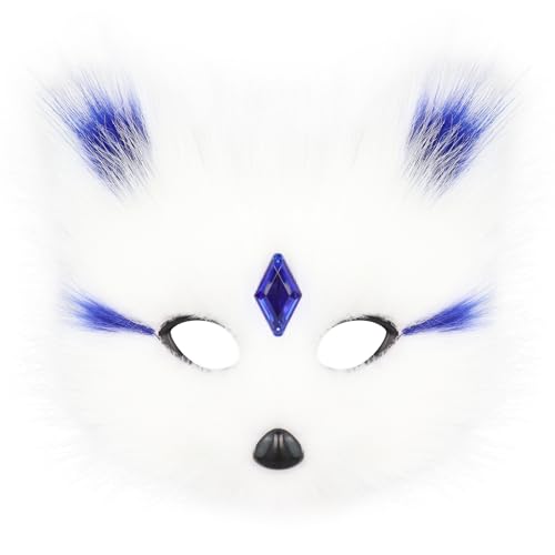 hbbhml - Wolfmaske mit Tiermotiv für Halloween-Partys, Cosplay-Kostüme, Plüschzubehör für Katzen hbbhml - Wolfmaske mit Tiermotiv für Halloween-Partys, Cosplay-Kostüme, Plüschzubehör für Katzen von hbbhml