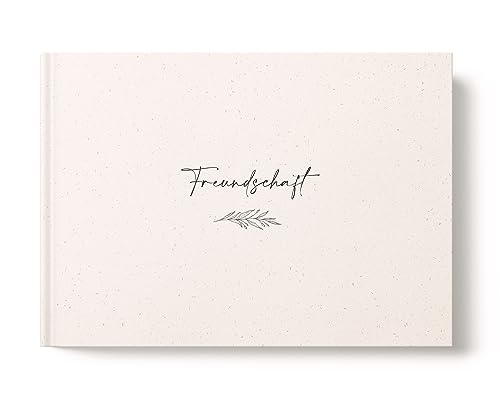 heeaven Freundebuch für Erwachsene | Freundebuch Schlichtes Design | Freundealbum | Erinnerungsalbum | Freundschaftsbuch | DIN A5 Hardcover (26 Freunde) von heeaven