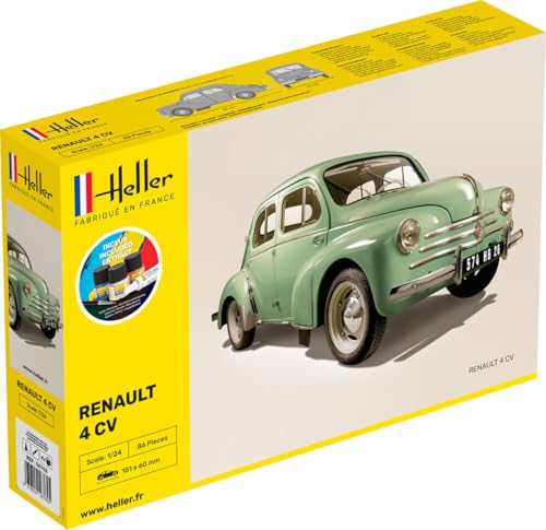 Heller 56762 Renault 4 CV Modellbausatz, grau von Heller