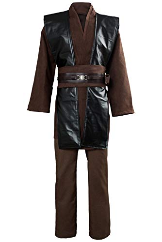 helymore Herren Jedi Kostüm Cosplay Uniform Erwachsene Medieval Wars Kleidung Halloween Cosplay Party Kostüm Set, S von helymore