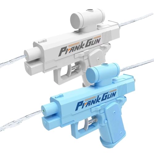 Prank Two-Way Water Gun, Prank Water Gun, Can Spray from Front and Back, Pranks Squirt Gun-Hilarious Gag Gift for Pool, Beach, Party Pranks (Blue+White) von heofonm