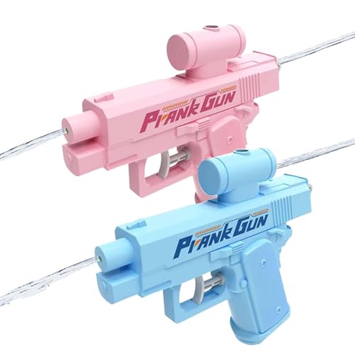 Prank Two-Way Water Gun, Prank Water Gun, Can Spray from Front and Back, Pranks Squirt Gun-Hilarious Gag Gift for Pool, Beach, Party Pranks (Pink+Blue) von heofonm