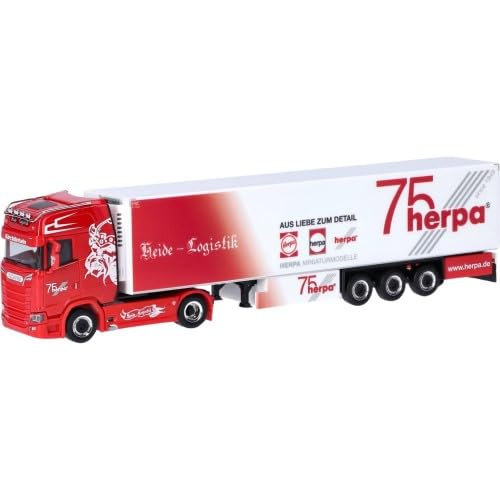 317733 H0 Scania CS20 HD Kühlkoffer-Sattelzug Heide Logistik / 75 Jahre Herpa 317733 H0 Scania CS20 HD Kühlkoffer-Sattelzug Heide Logistik / 75 Jahre Herpa von herpa