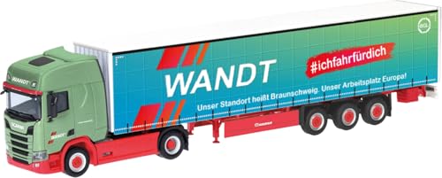 318600 H0 Scania CR 20 Hochdach Gardinenplanen-Sattelzug Wandt/BGL 318600 H0 Scania CR 20 Hochdach Gardinenplanen-Sattelzug Wandt/BGL von herpa