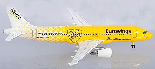 Eurowings Airbus A320 Hertz 100 Jahre in Miniatur zum Basteln Sammeln und als Geschenk von herpa