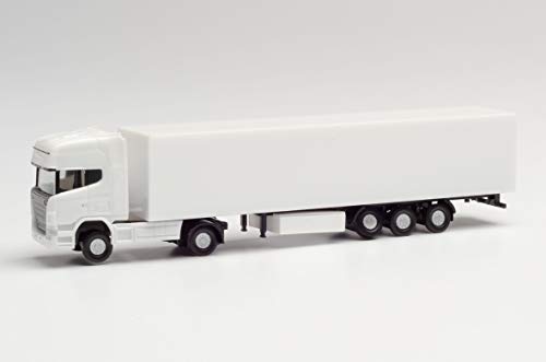 Herpa 013802 N Scania R TL Koffer-Sattelzug - Minikit, White Herpa 013802 N Scania R TL Koffer-Sattelzug - Minikit, White von herpa