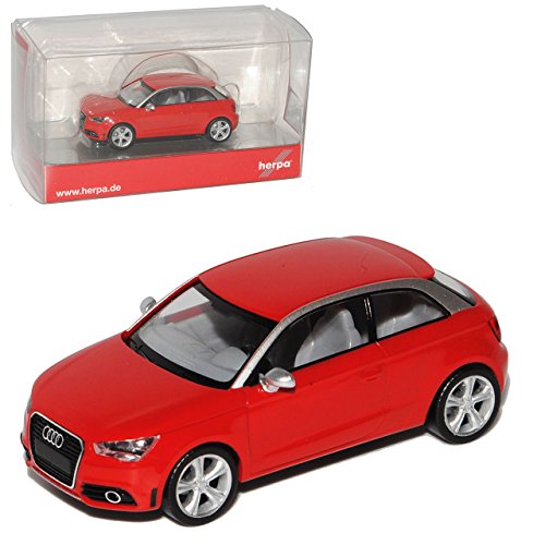 Herpa A-U-D-I A1 3 Türer Rot 8X Ab 2010 H0 1/87 Modell Auto von herpa