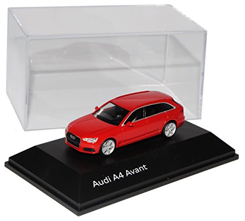 Herpa A-U-D-I A4 B9 Avant Kombi Tango Rot Ab 2015 H0 1/87 Modell Auto von herpa