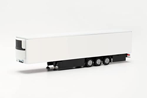 Herpa LKW Modell 15 Meter Kühlkoffer-Auflieger mit Palettenkasten und hinterer Seitenverkleidung, weiß, Miniatur im Maßstab 1:87, Sammlerstück, Made in Germany, Kunststoff Herpa LKW Modell 15 Meter Kühlkoffer-Auflieger mit Palettenkasten und hinterer Seitenverkleidung, weiß, Miniatur im Maßstab 1:87, Sammlerstück, Made in Germany, Kunststoff von herpa