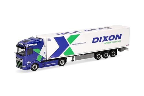 Herpa LKW Modell DAF XG Kühlkoffer-Sattelzug Dixon, Miniatur im Maßstab 1:87, Sammlerstück, Made in Germany, Kunststoff Herpa LKW Modell DAF XG Kühlkoffer-Sattelzug Dixon, Miniatur im Maßstab 1:87, Sammlerstück, Made in Germany, Kunststoff von herpa