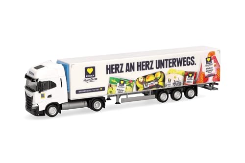 Herpa LKW Modell Iveco S-Way Kühlkoffer-Sattelzug Edeka, Miniatur im Maßstab 1:87, Sammlerstück, Made in Germany, Kunststoff Herpa LKW Modell Iveco S-Way Kühlkoffer-Sattelzug Edeka, Miniatur im Maßstab 1:87, Sammlerstück, Made in Germany, Kunststoff von herpa