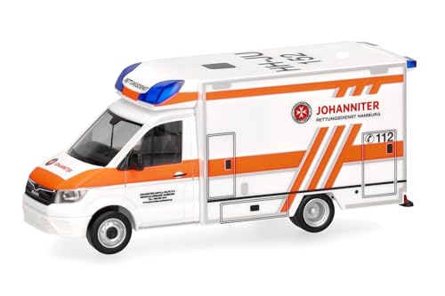 herpa Modellauto Man TGE Fahrtec Rettungswagen Johanniter Hamburg, Miniatur im Maßstab 1:87, Sammlerstück, Made in Germany, Kunststoff herpa Modellauto Man TGE Fahrtec Rettungswagen Johanniter Hamburg, Miniatur im Maßstab 1:87, Sammlerstück, Made in Germany, Kunststoff von herpa