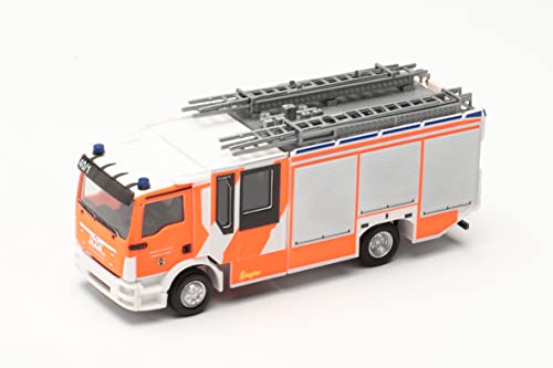 Herpa LKW Modell Man TGM Ziegler Z-Cab „Feuerwehr Gräfelfing“ Feuerwehr, originalgetreu im Maßstab 1:87, Modell LKW für Diorama, Modellbau Sammlerstück, Deko Miniaturmodelle aus Kunststoff von herpa