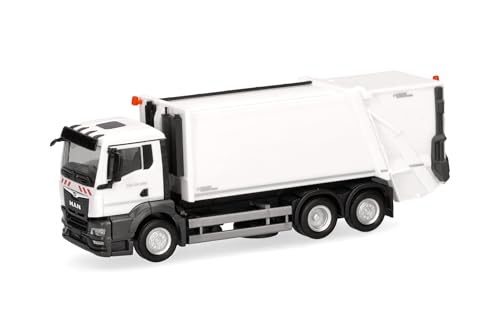 Herpa LKW Modell Man TGS NN Pressmüllfahrzeug Faun VARIOPRESS, weiß, Miniatur im Maßstab 1:87, Sammlerstück, Made in Germany, Kunststoff Herpa LKW Modell Man TGS NN Pressmüllfahrzeug Faun VARIOPRESS, weiß, Miniatur im Maßstab 1:87, Sammlerstück, Made in Germany, Kunststoff von herpa