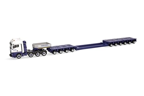 Herpa LKW Modell Man TGX GX Tieflade-Sattelzug Wasel, Miniatur im Maßstab 1:87, Sammlerstück, Made in Germany, Kunststoff Herpa LKW Modell Man TGX GX Tieflade-Sattelzug Wasel, Miniatur im Maßstab 1:87, Sammlerstück, Made in Germany, Kunststoff von herpa