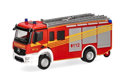 Herpa LKW Modell Mercedes-Benz Actros S HLF 2000 "Feuerwehr, Miniatur im Maßstab 1:87, Sammlerstück, Made in Germany, Kunststoff Herpa LKW Modell Mercedes-Benz Actros S HLF 2000 "Feuerwehr, Miniatur im Maßstab 1:87, Sammlerstück, Made in Germany, Kunststoff von herpa