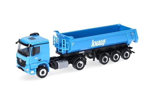 Herpa LKW Modell Mercedes-Benz Arocs Classicspace Carnehl Rundmulden-Sattelzug Knauf, Miniatur im Maßstab 1:87, Sammlerstück, Made in Germany, Kunststoff Herpa LKW Modell Mercedes-Benz Arocs Classicspace Carnehl Rundmulden-Sattelzug Knauf, Miniatur im Maßstab 1:87, Sammlerstück, Made in Germany, Kunststoff von herpa