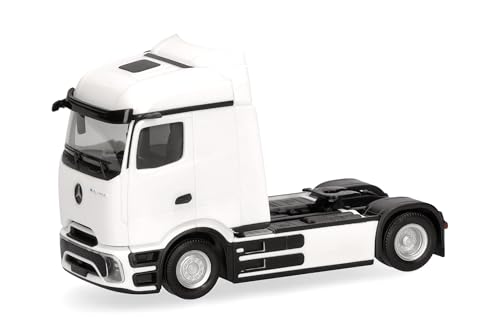 Herpa LKW Modell Mercedes-Benz eActros 600 ProCabin Streamspace Zugmaschine 2achs, weiß, Miniatur im Maßstab 1:87, Sammlerstück, Made in Germany, Kunststoff von herpa