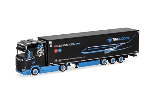 Herpa LKW Modell Scania CS 20 HD Kühlkoffer-Sattelzug timelog24, Miniatur im Maßstab 1:87, Sammlerstück, Made in Germany, Kunststoff Herpa LKW Modell Scania CS 20 HD Kühlkoffer-Sattelzug timelog24, Miniatur im Maßstab 1:87, Sammlerstück, Made in Germany, Kunststoff von herpa