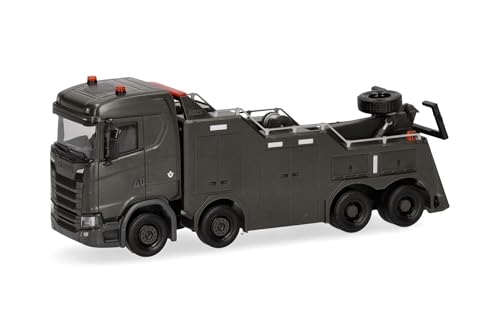 Herpa LKW Modell Scania CS 20 ND Empl Bison Bergefahrzeug Luxemburger Armee (Luxemburg), Miniatur im Maßstab 1:87, Sammlerstück, Made in Germany, Kunststoff von herpa