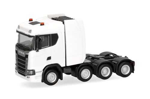 Herpa LKW Modell Scania CS 20 ND Schwerlastzugmaschine 4achs, weiß, Miniatur im Maßstab 1:87, Sammlerstück, Made in Germany, Kunststoff Herpa LKW Modell Scania CS 20 ND Schwerlastzugmaschine 4achs, weiß, Miniatur im Maßstab 1:87, Sammlerstück, Made in Germany, Kunststoff von herpa
