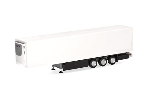 Herpa LKW Modell Schmitz E-Trailer Kühlkofferauflieger 3achs, Miniatur im Maßstab 1:87, Sammlerstück, Made in Germany, Kunststoff, Farbe: weiß Herpa LKW Modell Schmitz E-Trailer Kühlkofferauflieger 3achs, Miniatur im Maßstab 1:87, Sammlerstück, Made in Germany, Kunststoff, Farbe: weiß von herpa