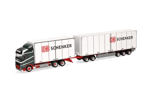Herpa LKW Modell Volvo FH GL 2020 Schwedencombi DB Schenker (Schweden/Göteborg), Miniatur im Maßstab 1:87, Sammlerstück, Made in Germany, Kunststoff von herpa