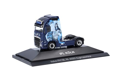 Herpa LKW Modell Volvo FH Gl. XL 2020 Solozugmaschine IFL Köln/Nightfighter, Miniatur im Maßstab 1:87, Sammlerstück, Made in Germany, Kunststoff Herpa LKW Modell Volvo FH Gl. XL 2020 Solozugmaschine IFL Köln/Nightfighter, Miniatur im Maßstab 1:87, Sammlerstück, Made in Germany, Kunststoff von herpa