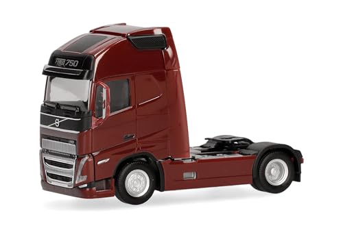 Herpa LKW Modell Volvo FH16 GL XL 2020 Zugmaschine 2achs, weinrot, Miniatur im Maßstab 1:87, Sammlerstück, Made in Germany, Kunststoff Herpa LKW Modell Volvo FH16 GL XL 2020 Zugmaschine 2achs, weinrot, Miniatur im Maßstab 1:87, Sammlerstück, Made in Germany, Kunststoff von herpa