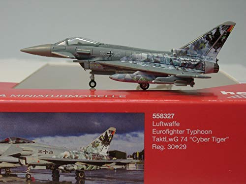 Herpa Luftwaffe Eurofighter Typhoon TaktLwG 74 Cyber Tiger Reg.30 * 29 1/200 Druckguss Flugzeugmodell Flugzeug Herpa Luftwaffe Eurofighter Typhoon TaktLwG 74 Cyber Tiger Reg.30 * 29 1/200 Druckguss Flugzeugmodell Flugzeug von herpa