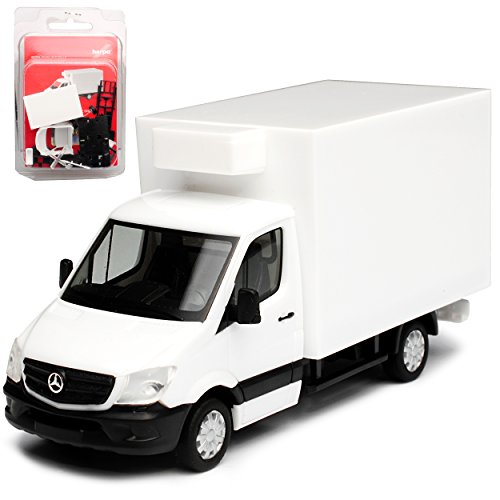 Herpa Mercedes-Benz Sprinter II Transporter mit Kastenaufbau Koffer Weiss NCV 3 W906 Ab Facelift 2013 Bausatz Kit H0 1/87 Modell Auto von herpa