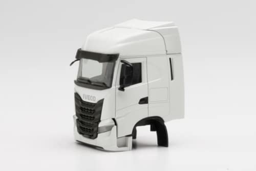 herpa 085342 2 STK. Teileservice Fahrerhaus S-Way mit Windleitblechen Hängerzug, LKW Model, Weiß, Maßstab 1:87 von herpa