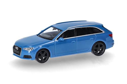 Herpa Modellauto Audi A4 Avant, turboblau, Miniatur im Maßstab 1:87, Sammlerstück, Made in Germany, Modell aus Kunststoff Herpa Modellauto Audi A4 Avant, turboblau, Miniatur im Maßstab 1:87, Sammlerstück, Made in Germany, Modell aus Kunststoff von herpa