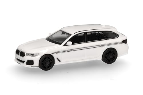 Herpa Modellauto BMW Alpina B5 Tourin in weiß, Miniatur im Maßstab 1:87, Sammlerstück, Made in Germany, Modell aus Kunststoff Herpa Modellauto BMW Alpina B5 Tourin in weiß, Miniatur im Maßstab 1:87, Sammlerstück, Made in Germany, Modell aus Kunststoff von herpa