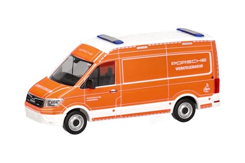 Herpa Modellauto Man TGE Kasten Hochdach Werkfeuerwehr Porsche Stuttgart, Miniatur im Maßstab 1:87, Sammlerstück, Made in Germany, Modell aus Kunststoff Herpa Modellauto Man TGE Kasten Hochdach Werkfeuerwehr Porsche Stuttgart, Miniatur im Maßstab 1:87, Sammlerstück, Made in Germany, Modell aus Kunststoff von herpa