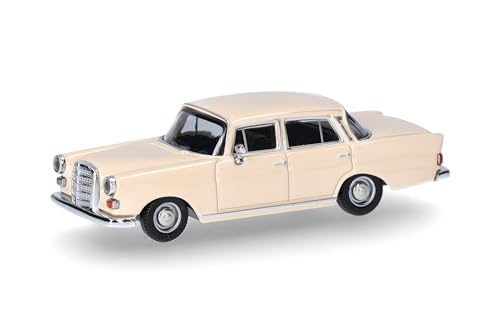 Herpa Modellauto Mercedes-Benz 200 Heckflosse, Miniatur im Maßstab 1:87, Sammlerstück, Made in Germany, Modell aus Kunststoff, Creme Herpa Modellauto Mercedes-Benz 200 Heckflosse, Miniatur im Maßstab 1:87, Sammlerstück, Made in Germany, Modell aus Kunststoff, Creme von herpa