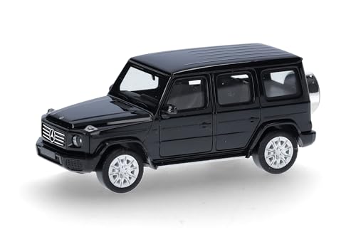 Herpa Modellauto Mercedes-Benz G-Klasse (W465), schwarz, Miniatur im Maßstab 1:87, Sammlerstück, Made in Germany, Modell aus Kunststoff von herpa
