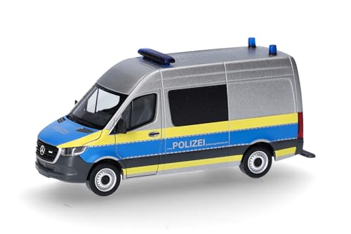 Herpa Modellauto Mercedes-Benz Sprinter 18 Halbbus Hochdach Polizei Schleswig-Holstein, Miniatur im Maßstab 1:87, Sammlerstück, Made in Germany, Modell aus Kunststoff Herpa Modellauto Mercedes-Benz Sprinter 18 Halbbus Hochdach Polizei Schleswig-Holstein, Miniatur im Maßstab 1:87, Sammlerstück, Made in Germany, Modell aus Kunststoff von herpa