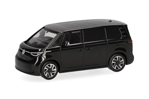 Herpa Modellauto VW ID. Buzz, schwarz, Miniatur im Maßstab 1:87, Sammlerstück, Made in Germany, Modell aus Kunststoff Herpa Modellauto VW ID. Buzz, schwarz, Miniatur im Maßstab 1:87, Sammlerstück, Made in Germany, Modell aus Kunststoff von herpa