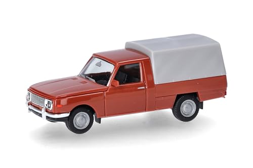 Herpa Modellauto Wartburg 353 Trans `66 mit Plane, braun, Miniatur im Maßstab 1:87, Sammlerstück, Made in Germany, Modell aus Kunststoff Herpa Modellauto Wartburg 353 Trans `66 mit Plane, braun, Miniatur im Maßstab 1:87, Sammlerstück, Made in Germany, Modell aus Kunststoff von herpa