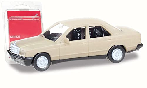 Herpa Modellbausatz Auto Mercedes-Benz 190 E, Minikit originalgetreu im Maßstab 1:87, Auto Modell für Diorama, Modellauto Sammlerstück, Deko Automodelle aus Kunststoff, Farbe: taigabeige Herpa Modellbausatz Auto Mercedes-Benz 190 E, Minikit originalgetreu im Maßstab 1:87, Auto Modell für Diorama, Modellauto Sammlerstück, Deko Automodelle aus Kunststoff, Farbe: taigabeige von herpa
