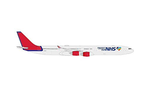 Herpa Modellflugzeug Airbus A340-600 - Maleth Aero “Maleth Aero Protect Our NHS” Maßstab 1:500 - Modellbau Flugzeug, Flugzeugmodell für Sammler, Miniatur Deko, Flieger ohne Standfuß aus Metall Herpa Modellflugzeug Airbus A340-600 - Maleth Aero “Maleth Aero Protect Our NHS” Maßstab 1:500 - Modellbau Flugzeug, Flugzeugmodell für Sammler, Miniatur Deko, Flieger ohne Standfuß aus Metall von herpa