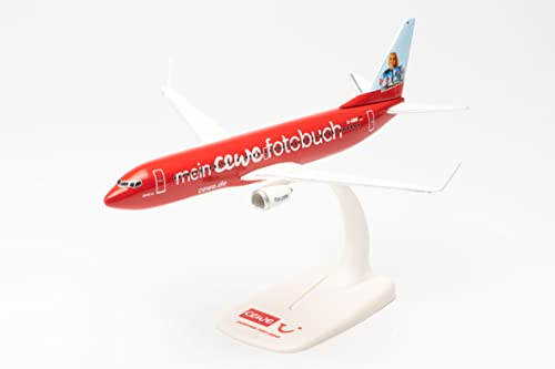Herpa Modellflugzeug Boeing 737-800 “TUIfly - Cewe Fotobuch” Maßstab 1:200 - Snap-Fit, Modellbau Flugzeug, Flugzeugmodell für Sammler und Bastler, Miniatur Deko, Steckmodell mit Standfuß, Rot/Weiß Herpa Modellflugzeug Boeing 737-800 “TUIfly - Cewe Fotobuch” Maßstab 1:200 - Snap-Fit, Modellbau Flugzeug, Flugzeugmodell für Sammler und Bastler, Miniatur Deko, Steckmodell mit Standfuß, Rot/Weiß von herpa