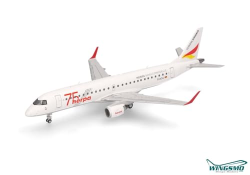 Herpa Modellflugzeug German Airways Embraer E190 Herpa 75 Years, Miniatur im Maßstab 1:200, Sammlerstück, Modell ohne Standfuß, Kunststoff Herpa Modellflugzeug German Airways Embraer E190 Herpa 75 Years, Miniatur im Maßstab 1:200, Sammlerstück, Modell ohne Standfuß, Kunststoff von herpa