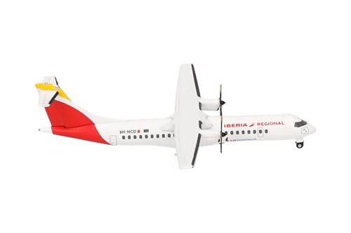 Herpa Modellflugzeug Iberia Regional ATR-72-600, Miniatur im Maßstab 1:500, Sammlerstück, Modell ohne Standfuß, Metall von herpa